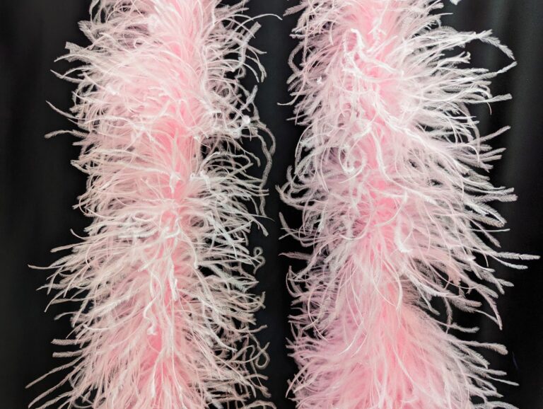 Ostrich Feather Boa Lux 5 Ply - ROSE PINK